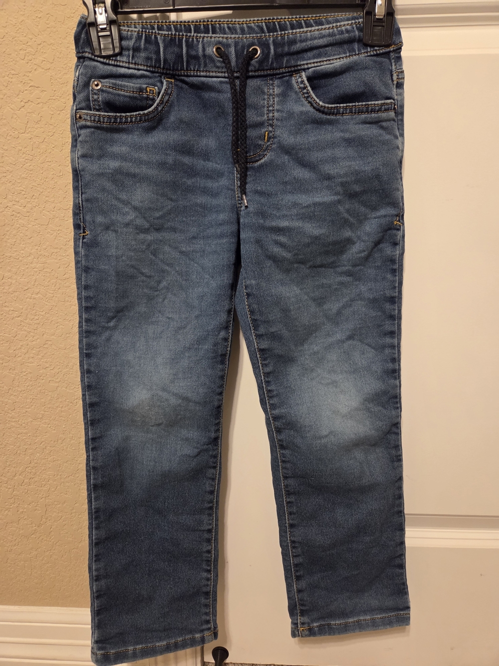 Cat & Jack Boy's Size 7 Blue Athletic Jeans with Drawstring